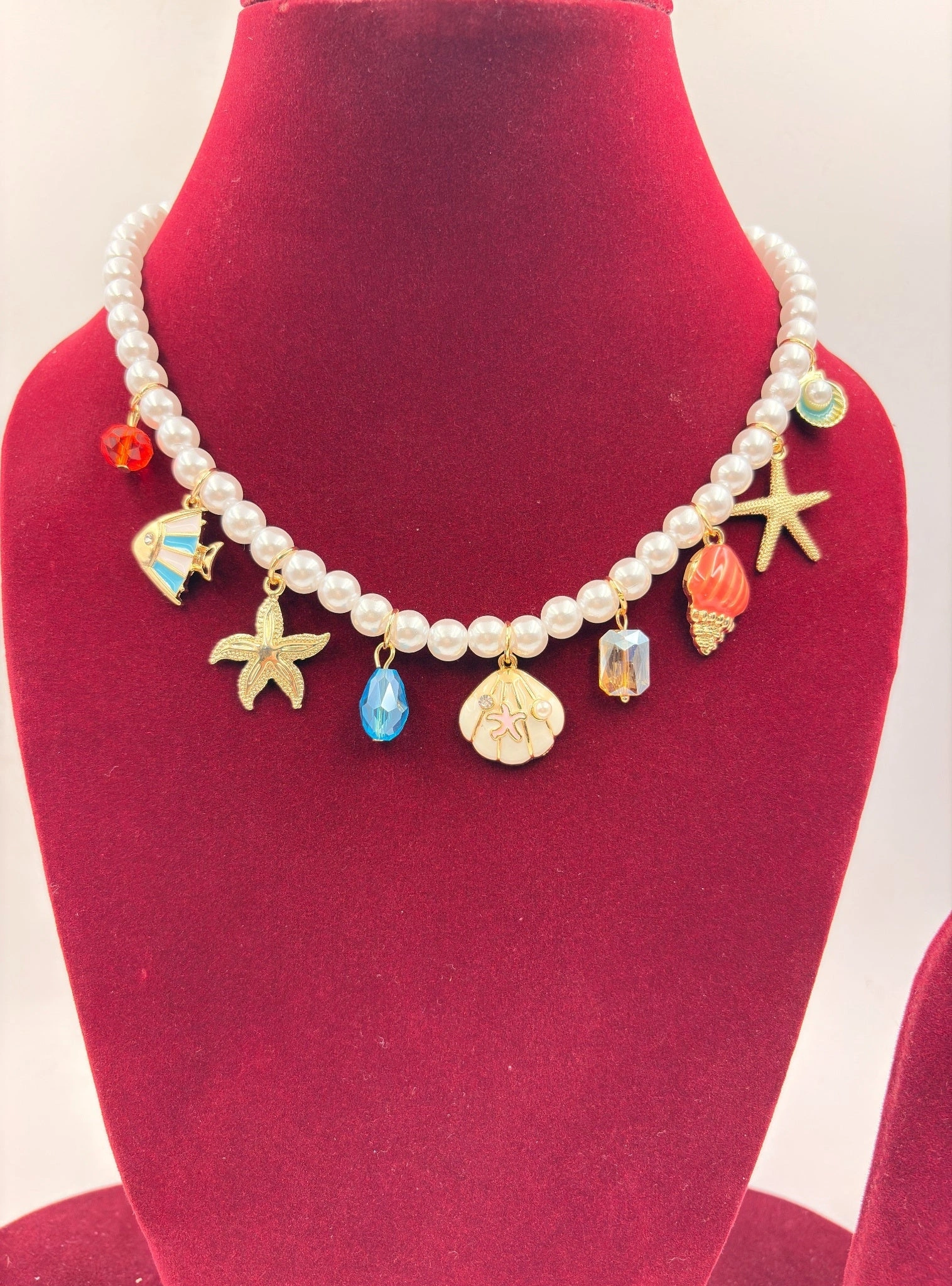 Ocean Charm Pearl Necklace – Fashion Jewellery for Women