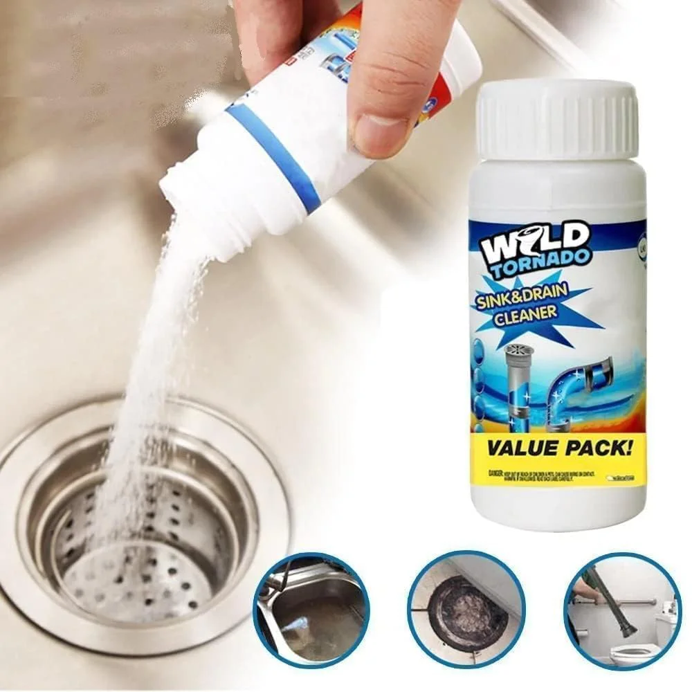 TALISH Powerful Sink & Drain Blockage Cleaner Powder Cleaning Tool,Drain Cleaner & Clog, Automatic Toilet Blockage Cleaner - image 1