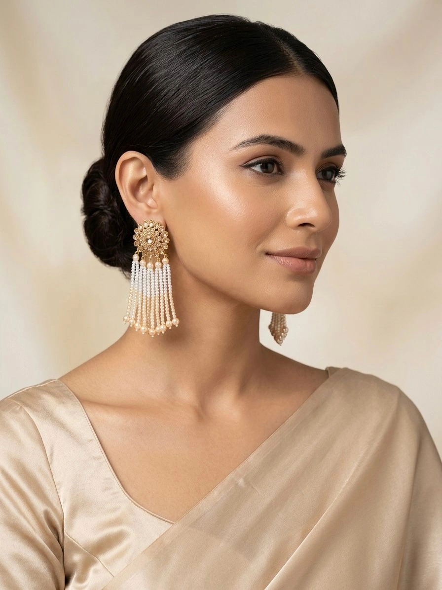 Pearl Tassel Earrings